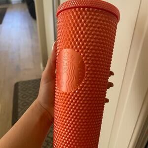 Coral Starbucks Cup